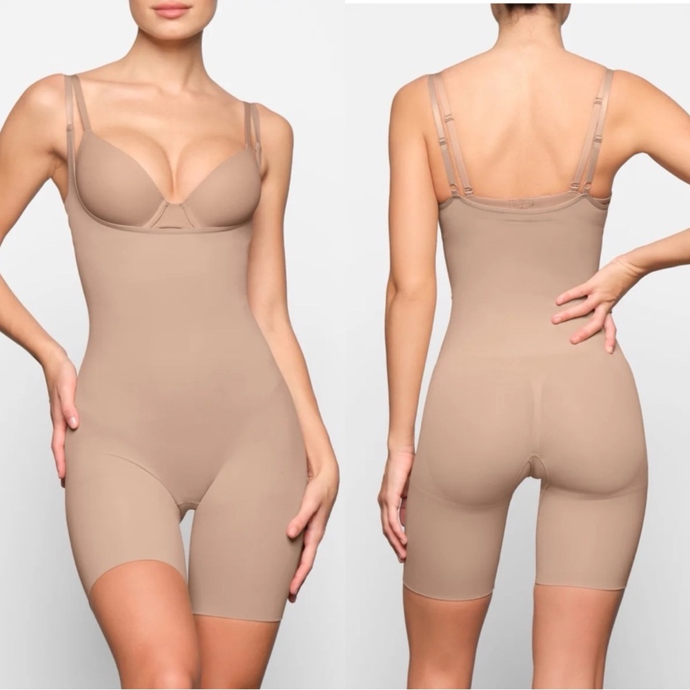 SKIMS Tan Shapewear Bodysuit